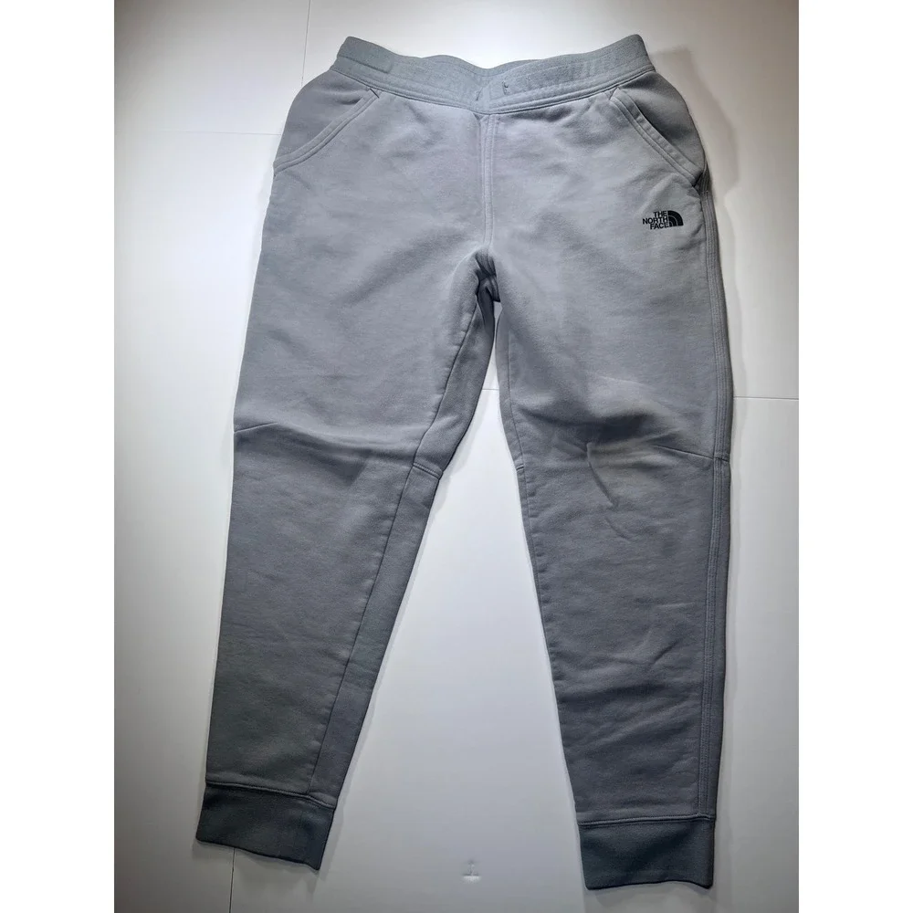 The North Face Joggers Mens Medium Grey Fleece Tapered Sweatpants NF0A4761